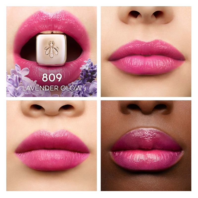 Guerlain Kisskiss Bee Glow - Balsamo Labbra Colorato Al Miele Con Il 98% Di Ingredienti Di Origine Naturale