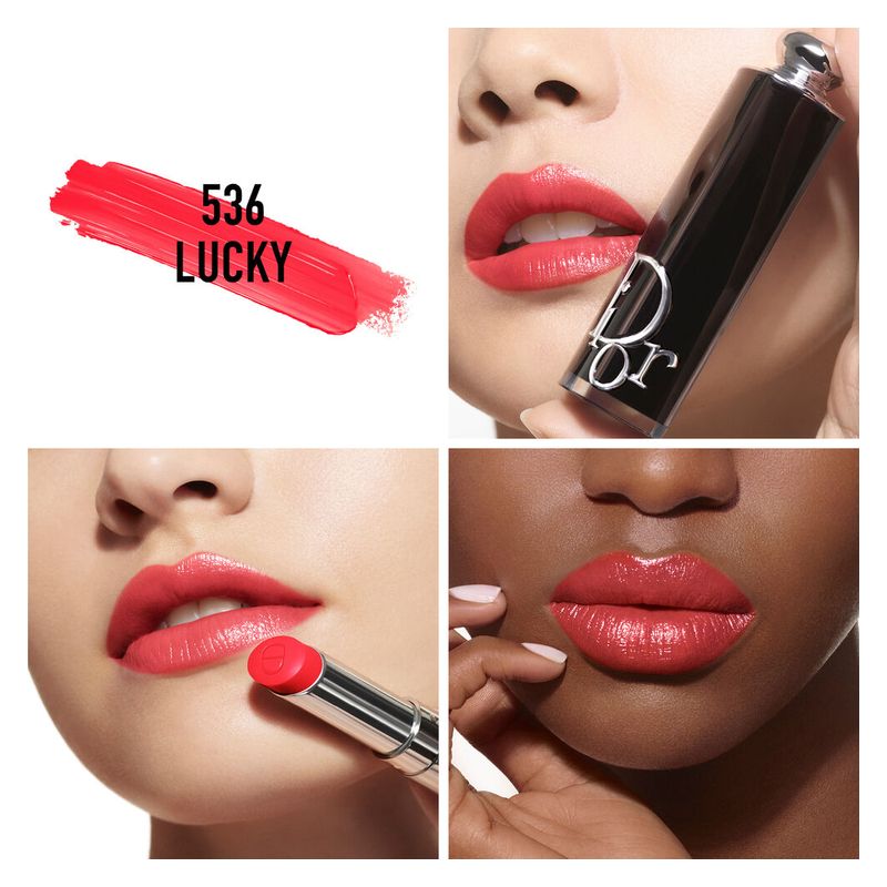 DIOR Addict Rossetto Brillante Idratante, 536 Lucky, 3.2 g, Ricaricabile, 90% Ingredienti Naturali, Lunga Tenuta, Finish Luminoso, Make-Up Labbra DIOR Addict Rossetto Brillante Idratante, 536 Lucky, 3.2 g, Ricaricabile, 90% Ingredienti Naturali, Lunga Tenuta, Finish Luminoso, Make-Up Labbra