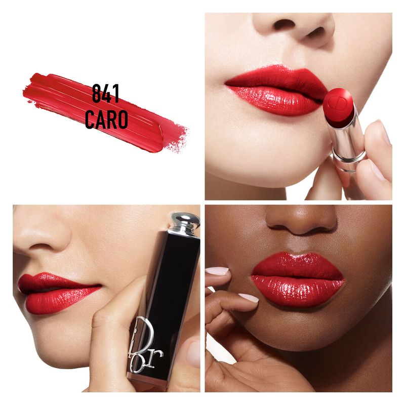 DIOR Addict Rossetto Brillante Idratante, 841 Caro, 3.2 g, Lunga Tenuta 6h, Idratazione 24h, 90% Ingredienti Naturali, Ricaricabile con Finish Luminoso DIOR Addict Rossetto Brillante Idratante, 841 Caro, 3.2 g, Lunga Tenuta 6h, Idratazione 24h, 90% Ingredienti Naturali, Ricaricabile con Finish Luminoso