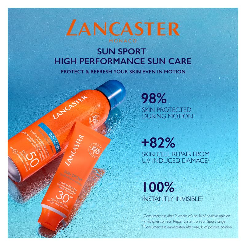 Lancaster Sun Sport Protection In Motion Invisible Gel Spf 30