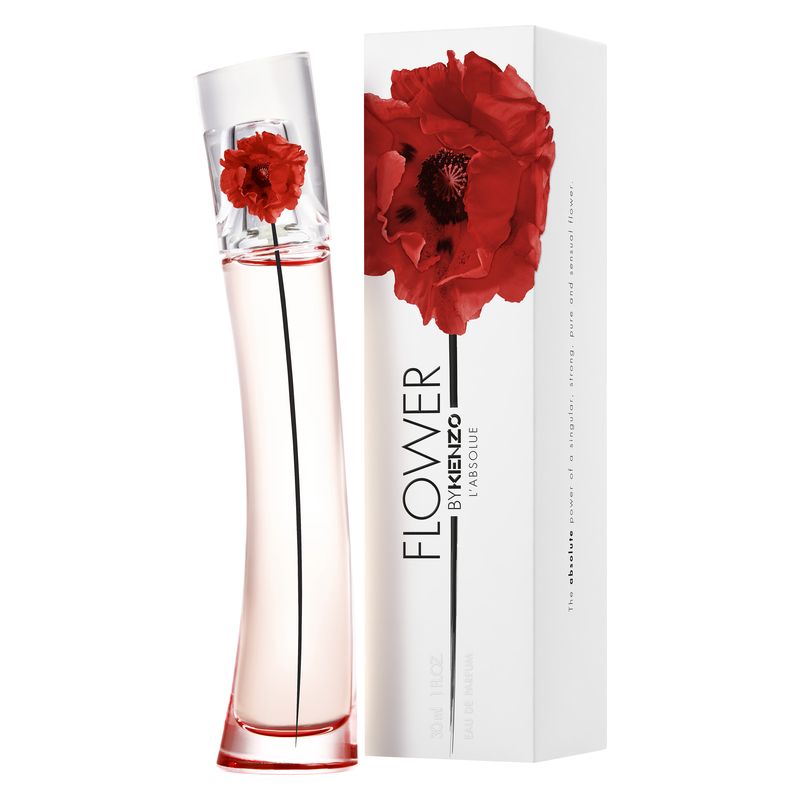 Kenzo Flower L'Absolue, Eau de Parfum Donna, 30 ml Spray, Profumo femminile floreale e speziato, fragranza intensa e sofisticata con Zafferano e Rosa
