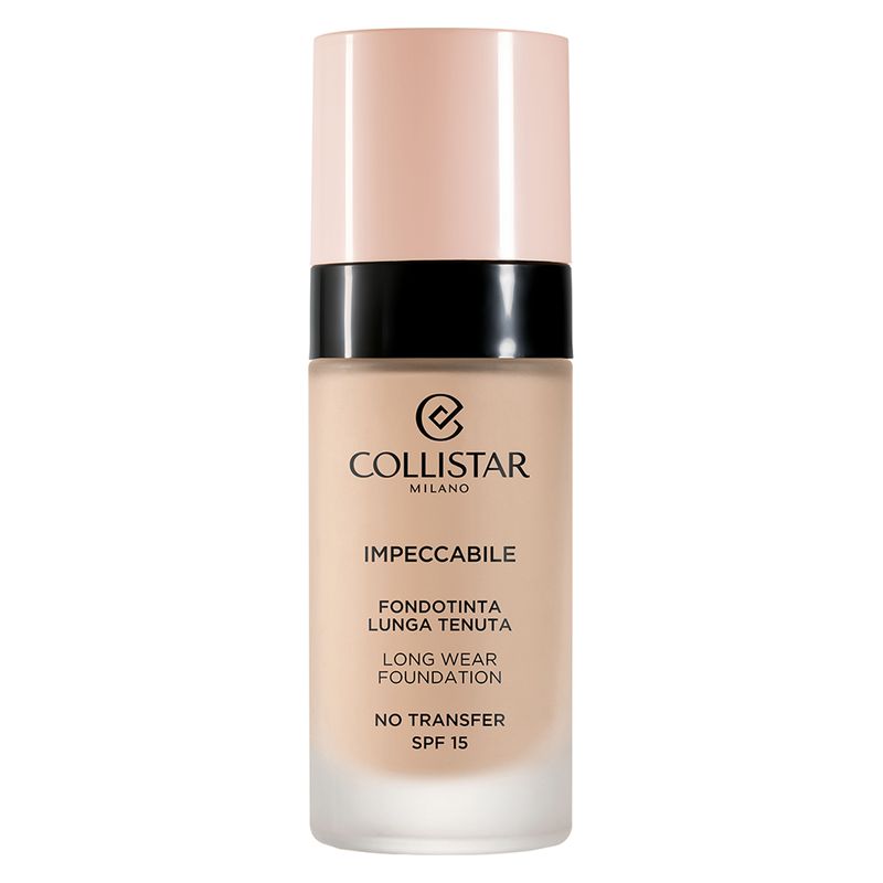 Collistar Impeccabile Fondotinta Lunga Tenuta No Transfer SPF 15, Donna, 30 ml, 2N Beige, Finish Matte Naturale, Idratante per pelli sensibili Collistar Impeccabile Fondotinta Lunga Tenuta No Transfer SPF 15, Donna, 30 ml, 2N Beige, Finish Matte Naturale, Idratante per pelli sensibili