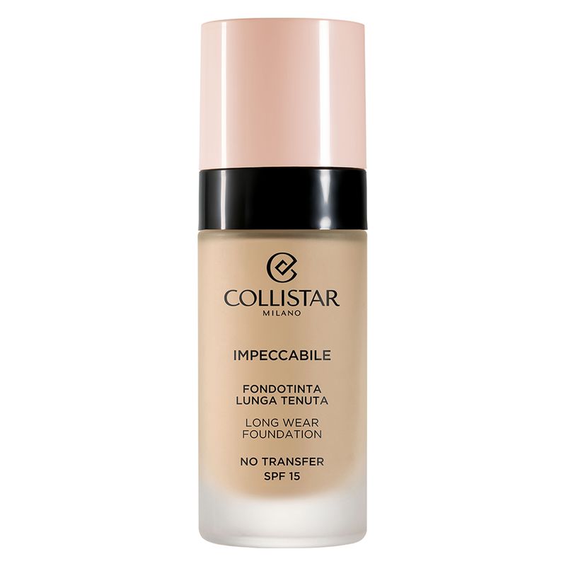 Collistar Impeccabile Fondotinta Fluido Lunga Tenuta No Transfer, 2G Beige Dorato, 30 ml, SPF 15, Finish Matte Naturale, Idratante e Coprente Collistar Impeccabile Fondotinta Fluido Lunga Tenuta No Transfer, 2G Beige Dorato, 30 ml, SPF 15, Finish Matte Naturale, Idratante e Coprente