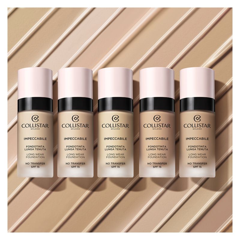 Collistar Impeccabile Fondotinta Fluido Lunga Tenuta No Transfer, 2G Beige Dorato, 30 ml, SPF 15, Finish Matte Naturale, Idratante e Coprente Collistar Impeccabile Fondotinta Fluido Lunga Tenuta No Transfer, 2G Beige Dorato, 30 ml, SPF 15, Finish Matte Naturale, Idratante e Coprente