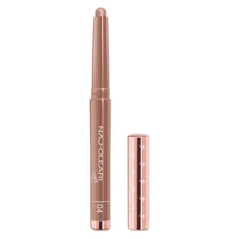 NAJ·OLEARI Absolute Stay Eyeshadow, Ombretto in Stick Lunga Tenuta, 04 Marrone Dorato, Waterproof, Finish Brillante, Make-Up Occhi Professionale NAJ·OLEARI Absolute Stay Eyeshadow, Ombretto in Stick Lunga Tenuta, 04 Marrone Dorato, Waterproof, Finish Brillante, Make-Up Occhi Professionale