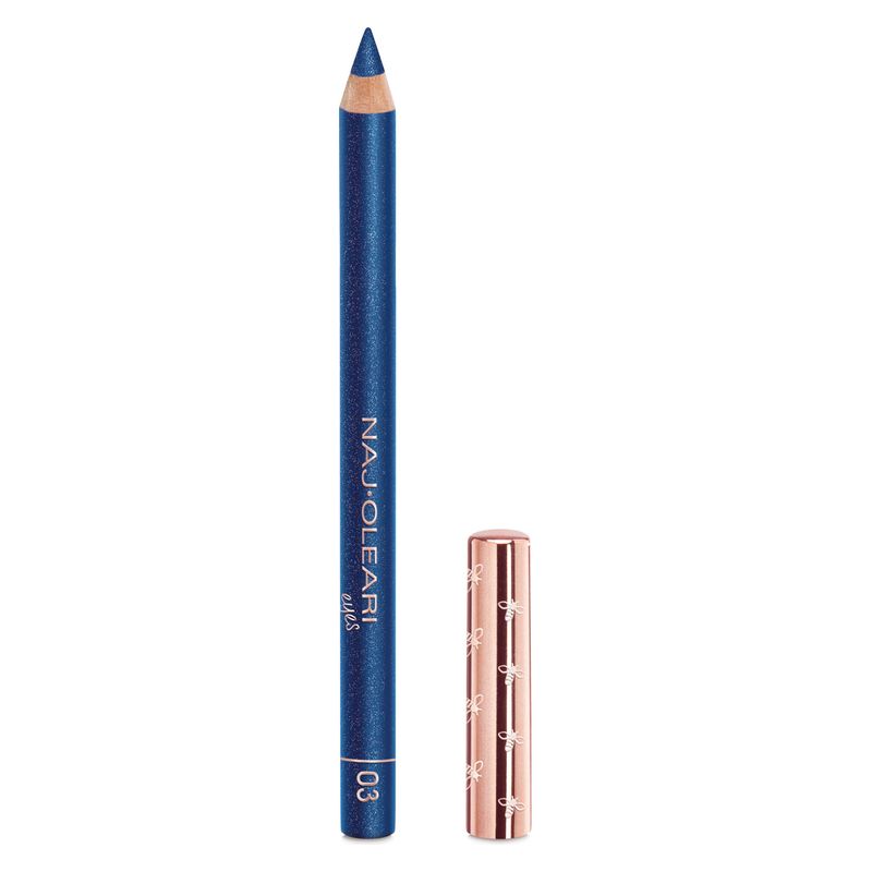 NAJ·OLEARI Deep Eye Kajal, Matita Kajal Occhi, 03 Blu Ortensia Perlato, Lunga Tenuta, Formula Morbida con Estratto di Camomilla Lenitivo NAJ·OLEARI Deep Eye Kajal, Matita Kajal Occhi, 03 Blu Ortensia Perlato, Lunga Tenuta, Formula Morbida con Estratto di Camomilla Lenitivo