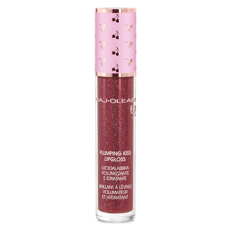 NAJ·OLEARI Plumping Kiss Lipgloss, Lucidalabbra Volumizzante Idratante, 07 Rosso Granatina, 6 ml, Effetto Rimpolpante con Acido Ialuronico NAJ·OLEARI Plumping Kiss Lipgloss, Lucidalabbra Volumizzante Idratante, 07 Rosso Granatina, 6 ml, Effetto Rimpolpante con Acido Ialuronico