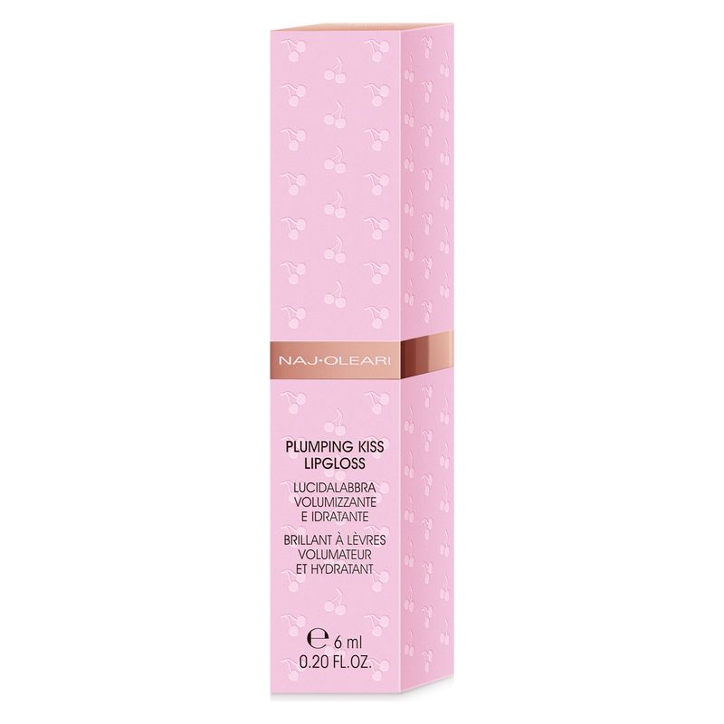 NAJ·OLEARI Plumping Kiss Lipgloss, Lucidalabbra Volumizzante Idratante, 07 Rosso Granatina, 6 ml, Effetto Rimpolpante con Acido Ialuronico NAJ·OLEARI Plumping Kiss Lipgloss, Lucidalabbra Volumizzante Idratante, 07 Rosso Granatina, 6 ml, Effetto Rimpolpante con Acido Ialuronico