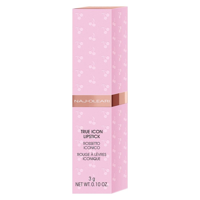 NAJ·OLEARI True Icon Lipstick, Rossetto Iconico Satinato 07 Fragola Intenso, Lunga Tenuta Idratante, Make-up Labbra Donna, 3 g NAJ·OLEARI True Icon Lipstick, Rossetto Iconico Satinato 07 Fragola Intenso, Lunga Tenuta Idratante, Make-up Labbra Donna, 3 g