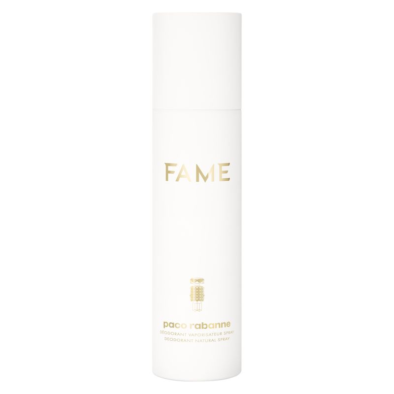 Rabanne Fame, Deodorante Spray Profumato Donna, 150 ml, Naturale, Fragranza Floreale Fruttata con Mango, Gelsomino e Incenso, Lunga Durata Rabanne Fame, Deodorante Spray Profumato Donna, 150 ml, Naturale, Fragranza Floreale Fruttata con Mango, Gelsomino e Incenso, Lunga Durata