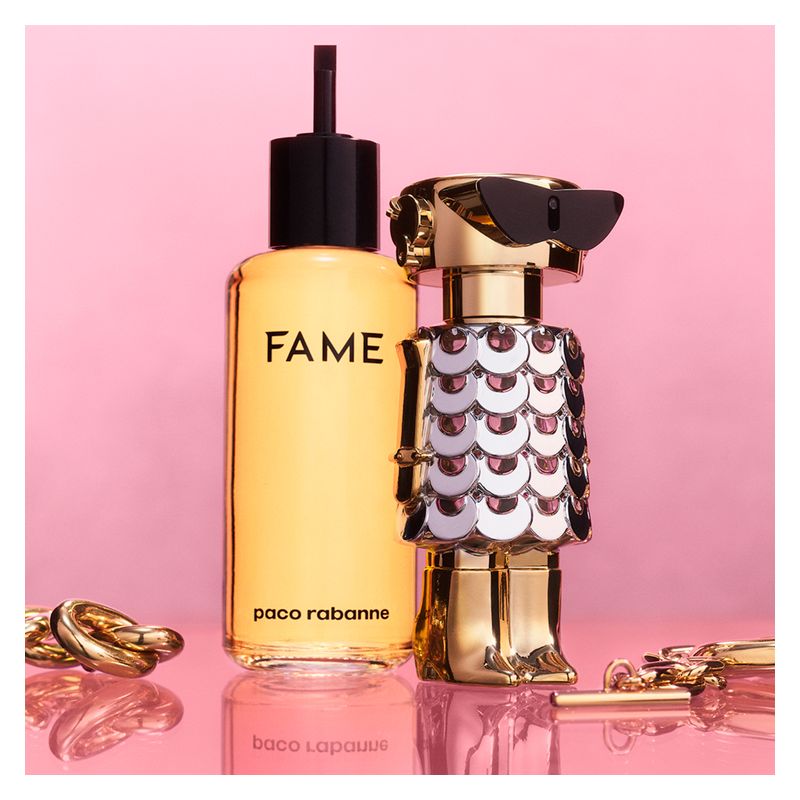 Rabanne Fame, Eau de Parfum Ricarica Donna, 200 ml, Profumo Chypre Floreale Fruttato, Fragranza con Mango, Gelsomino e Incenso Rabanne Fame, Eau de Parfum Ricarica Donna, 200 ml, Profumo Chypre Floreale Fruttato, Fragranza con Mango, Gelsomino e Incenso