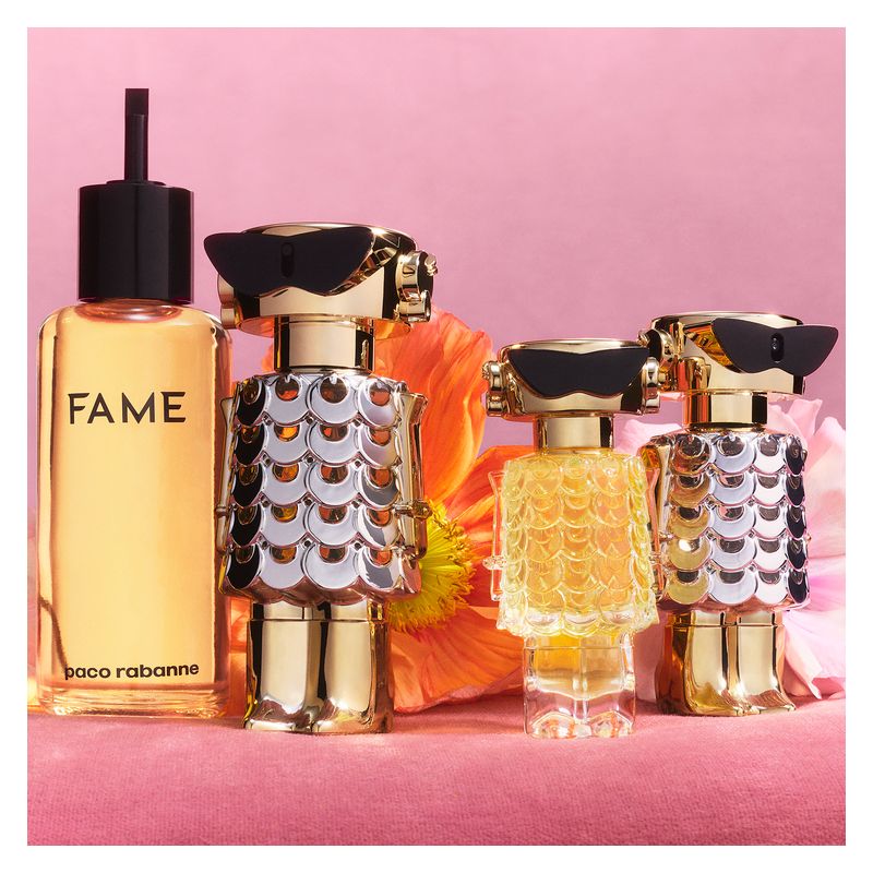 Rabanne Fame, Eau de Parfum Ricarica Donna, 200 ml, Profumo Chypre Floreale Fruttato, Fragranza con Mango, Gelsomino e Incenso Rabanne Fame, Eau de Parfum Ricarica Donna, 200 ml, Profumo Chypre Floreale Fruttato, Fragranza con Mango, Gelsomino e Incenso