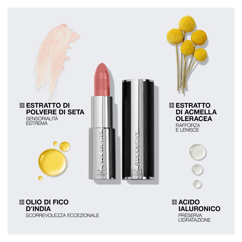 Givenchy Le Rouge Interdit Intense Silk, Rossetto Lunga Tenuta Donna, 116 Nude Boisé, 3.4 g, Finish Setoso e Luminoso, Make-up Labbra Idratante Givenchy Le Rouge Interdit Intense Silk, Rossetto Lunga Tenuta Donna, 116 Nude Boisé, 3.4 g, Finish Setoso e Luminoso, Make-up Labbra Idratante