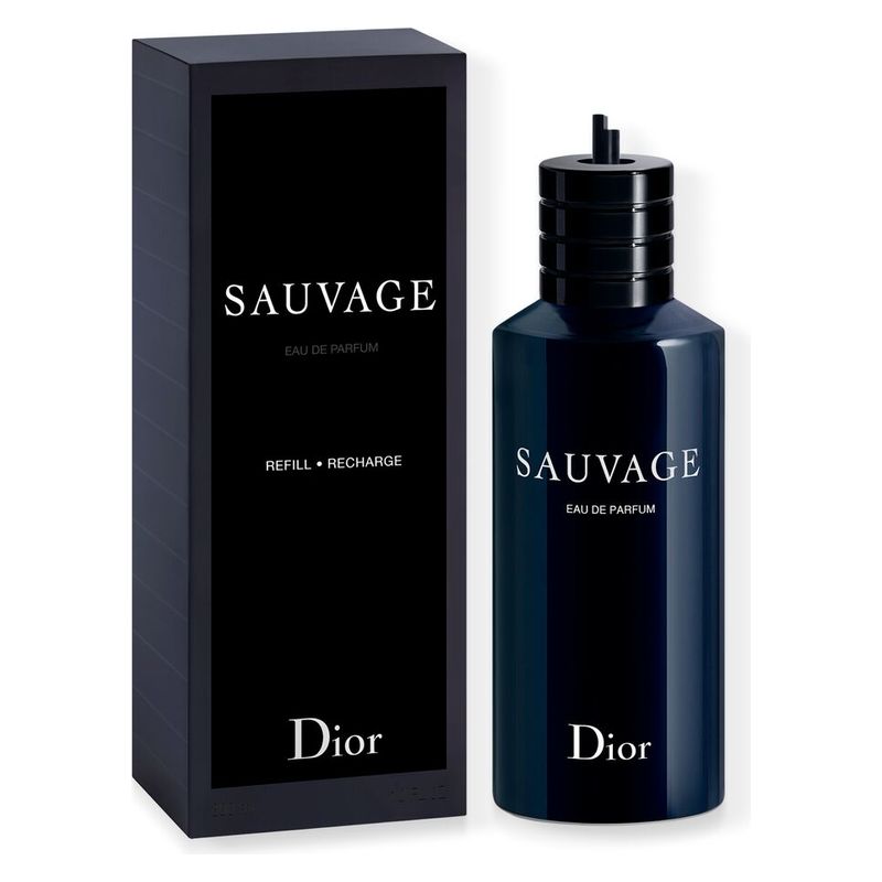 DIOR Sauvage, Ricarica Eau de Parfum Uomo, 300 ml, Fragranza Orientale Fougère, Profumo maschile fresco, speziato e sensuale