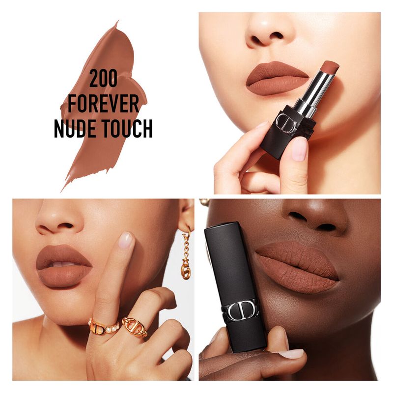 DIOR Rouge Dior Forever - Rossetto No Transfer – Mat Ultra-Pigmentato – Comfort Effetto Labbra Nude