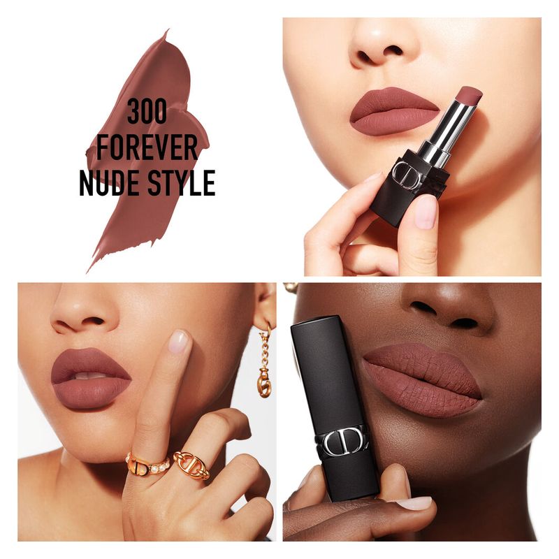 DIOR Rouge Dior Forever - Rossetto No Transfer – Mat Ultra-Pigmentato – Comfort Effetto Labbra Nude