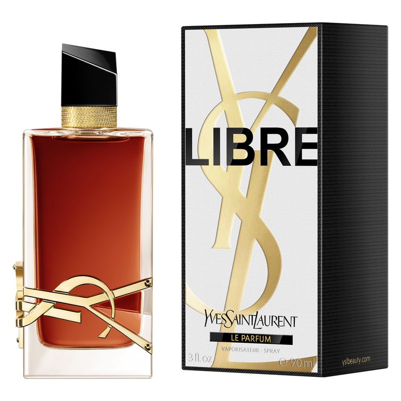 Yves Saint Laurent Libre Le Parfum, Profumo Donna, 90 ml Spray, Intensa fragranza floreale ambrata con zafferano, lavanda e vaniglia bourbon