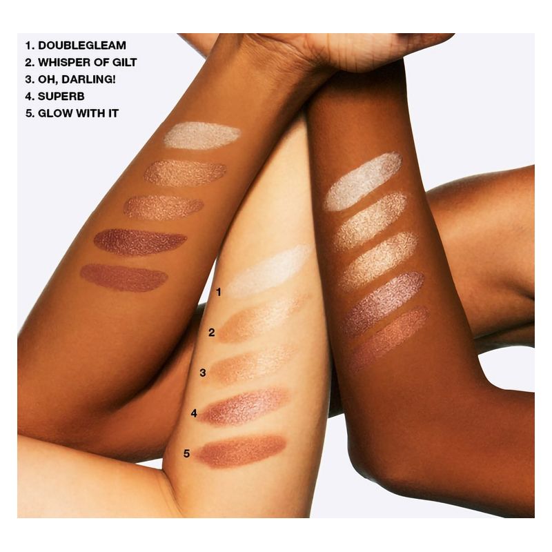 MAC Extra Dimension Skinfinish, Illuminante Viso in Polvere, 9 g, Whisper of Gilt, Effetto Luminoso e Lunga Durata, Cipria Illuminante per Viso e Corpo