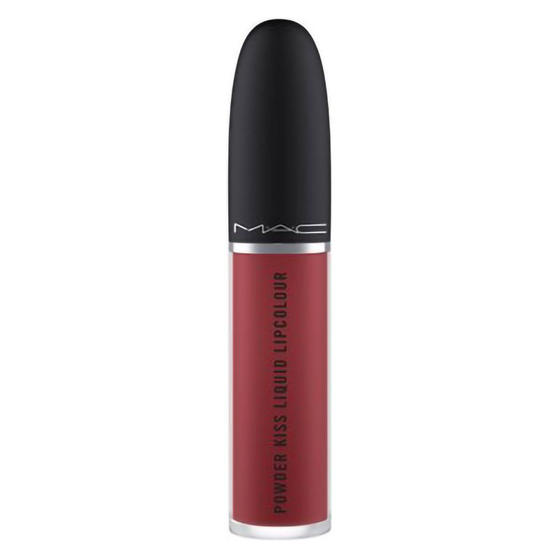 MAC Powder Kiss Liquid Lipcolour, Rossetto Liquido Opaco, 5 ml, Fashion Emergency, Tinta Labbra Idratante a Lunga Tenuta con Effetto Sfumato MAC Powder Kiss Liquid Lipcolour, Rossetto Liquido Opaco, 5 ml, Fashion Emergency, Tinta Labbra Idratante a Lunga Tenuta con Effetto Sfumato