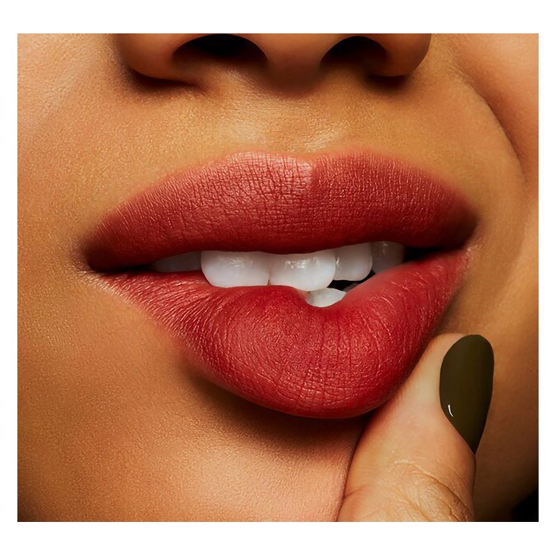 MAC Powder Kiss Liquid Lipcolour, Rossetto Liquido Effetto Opaco, Colore Marrakesh-Mere, 5 ml, Tinta Labbra Idratante a Lunga Tenuta con Finish Mat