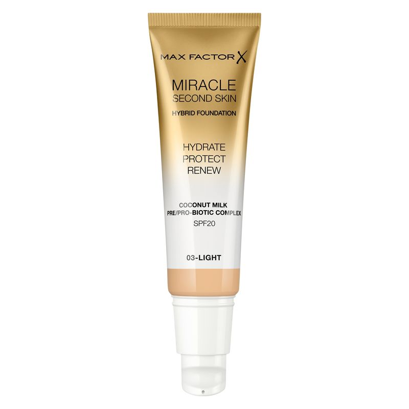 Max Factor Max Factor Miracle Second Skin Hybrid Foundation Spf 20