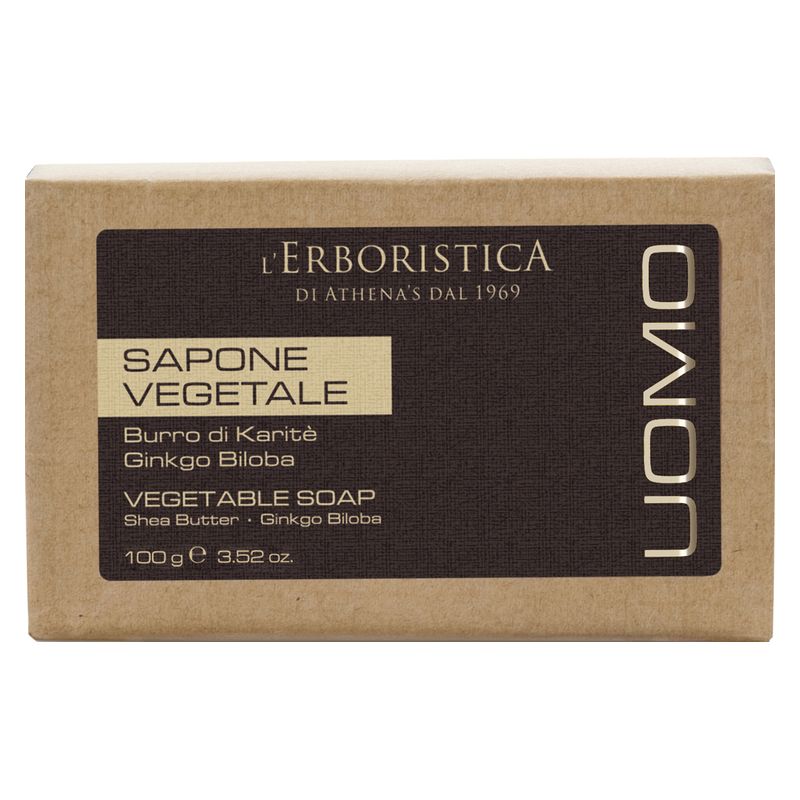 Erboristica Uomo Sapone Vegetale Burro Di Karitè Ginkgo Biloba
