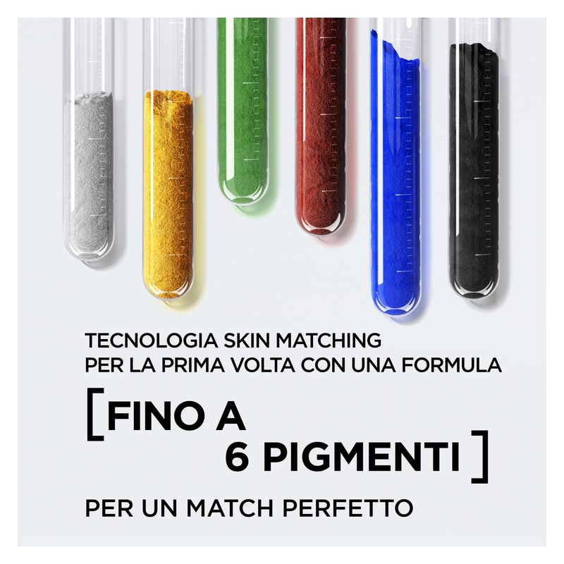 L'Oréal Paris Accord Parfait Fondotinta Fluido, 7.D Ambre Doré, 30 ml, Idratante con Acido Ialuronico, Effetto Naturale per Pelli da Secche a Normali