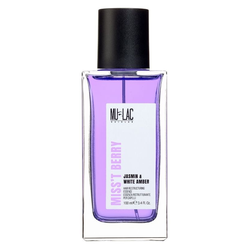 MULAC Miss't Berry, Essenza Ristrutturante per Capelli Donna, 100 ml, Profumo per capelli protettivo e illuminante, Fragranza Floreale sensuale MULAC Miss't Berry, Essenza Ristrutturante per Capelli Donna, 100 ml, Profumo per capelli protettivo e illuminante, Fragranza Floreale sensuale