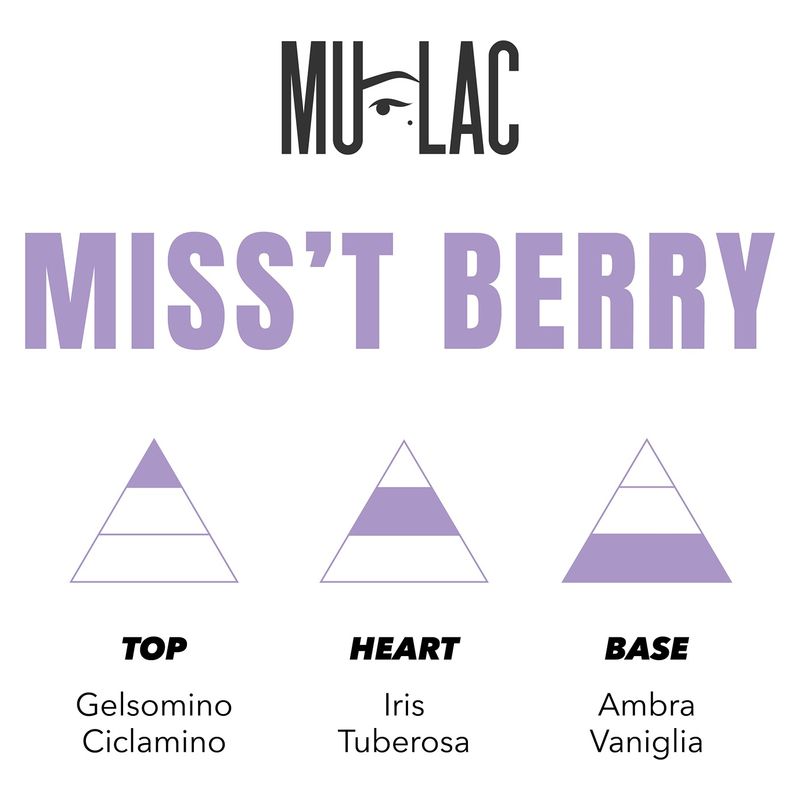 MULAC Miss't Berry, Essenza Ristrutturante per Capelli Donna, 100 ml, Profumo per capelli protettivo e illuminante, Fragranza Floreale sensuale MULAC Miss't Berry, Essenza Ristrutturante per Capelli Donna, 100 ml, Profumo per capelli protettivo e illuminante, Fragranza Floreale sensuale