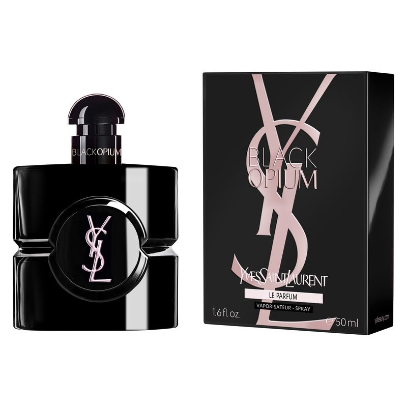 Yves Saint Laurent Black Opium Le Parfum, Le Parfum Donna, 50 ml Spray, Intensa Fragranza Ambrato Vanigliato, Profumo Femminile Gourmand
