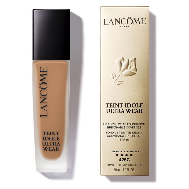 Lancome Teint Idole Ultra Wear, Fondotinta Liquido Tenuta 24h, 30 ml, Colore 425C Bisque W, Effetto Seconda Pelle, Copertura totale e matte naturale Lancome Teint Idole Ultra Wear, Fondotinta Liquido Tenuta 24h, 30 ml, Colore 425C Bisque W, Effetto Seconda Pelle, Copertura totale e matte naturale