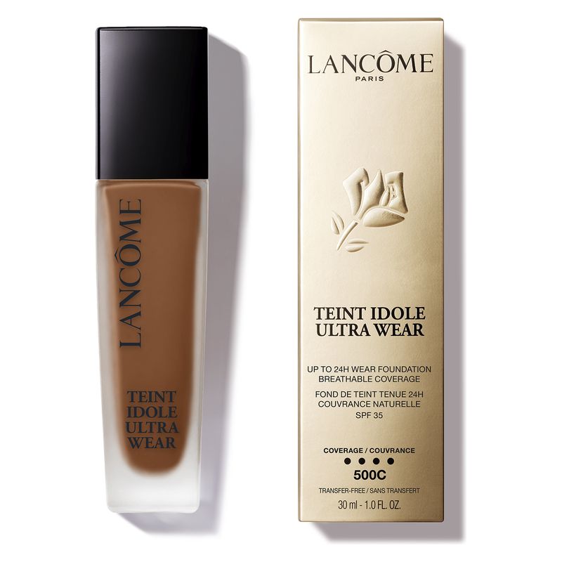 Lancome Teint Idole Ultra Wear, Fondotinta Liquido Donna, 30 ml, Colore 500C, Lunga Tenuta 24h, Finish Matte Naturale, Alta Coprenza SPF 35 Lancome Teint Idole Ultra Wear, Fondotinta Liquido Donna, 30 ml, Colore 500C, Lunga Tenuta 24h, Finish Matte Naturale, Alta Coprenza SPF 35