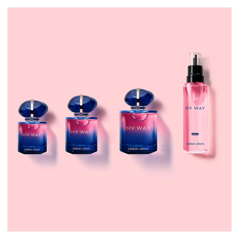 Armani My Way Parfum, Ricarica Profumo Donna, 100 ml, Fragranza Floreale Legnosa, Intensa e Sensuale, Idea Regalo