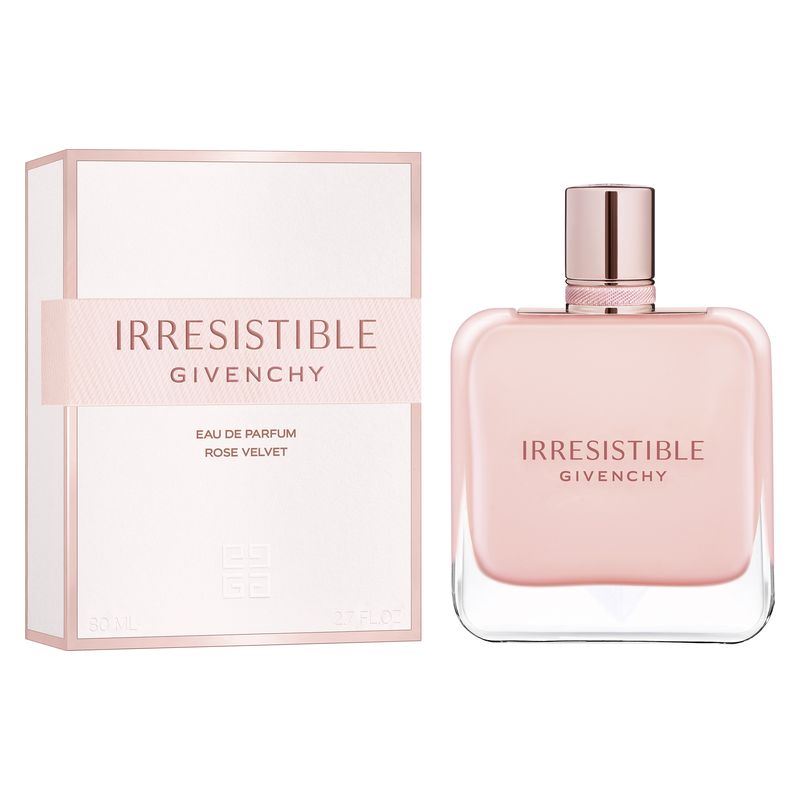 Givenchy Irresistibile Rose Velvet, Eau de Parfum Donna, 80 ml Spray, Profumo Floreale Chypre Muschiato con note di Rosa Vellutata e Patchouli Bianco
