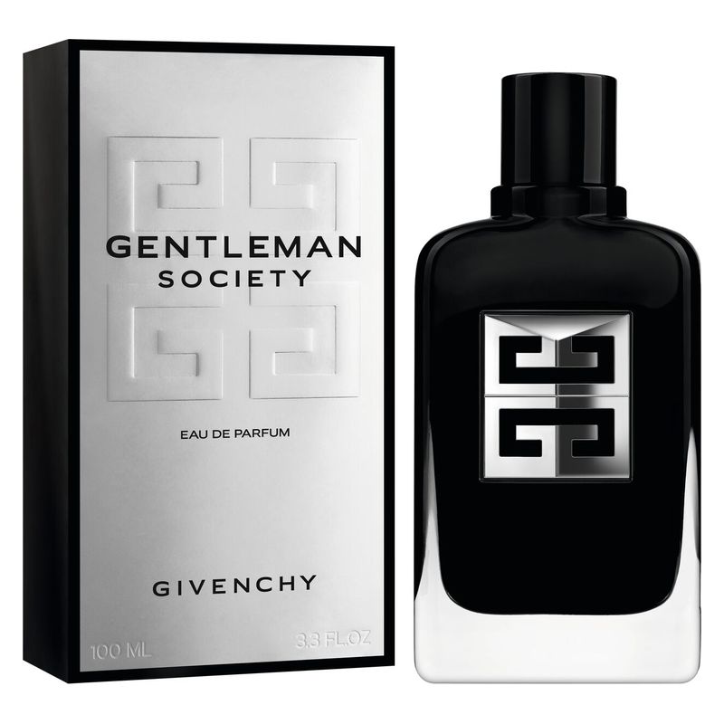 Givenchy Gentleman Society, Eau de Parfum Uomo, 100 ml Spray, Profumo maschile Aromatico Legnoso con note di Narciso Selvatico e Vetiver