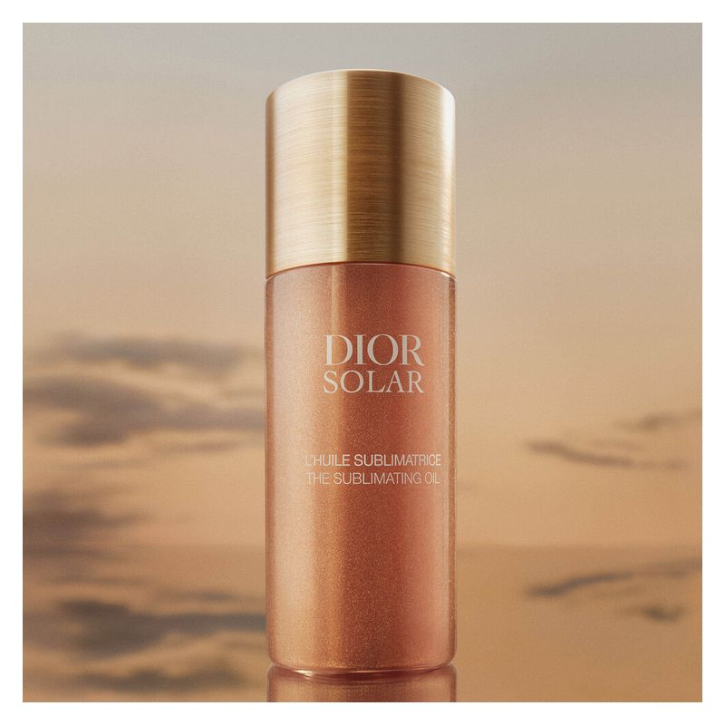 DIOR Dior Solar L'Olio Sublimante, Olio Secco Illuminante Corpo, Viso e Capelli, Idratante e Perfezionatore di Abbronzatura, Effetto Luminoso, 125 ml