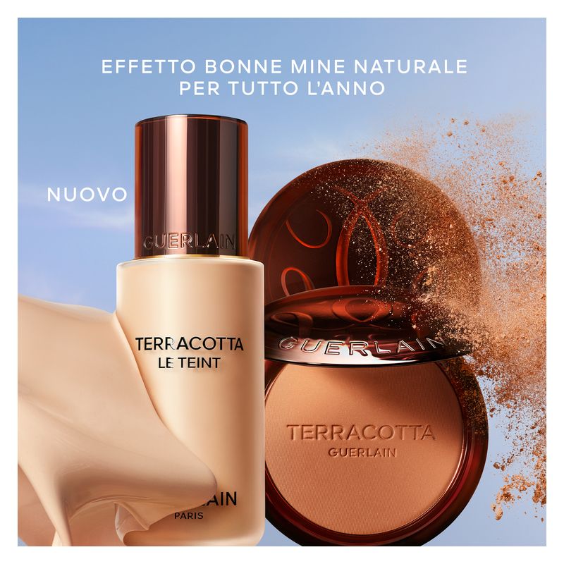 Guerlain TERRACOTTA LE TEINT -FONDOTINTA PERFEZIONE NATURALE E FRESCO, EFFETTO BONNE MINE, TENUTA 24 ORE - NO TRANSFER