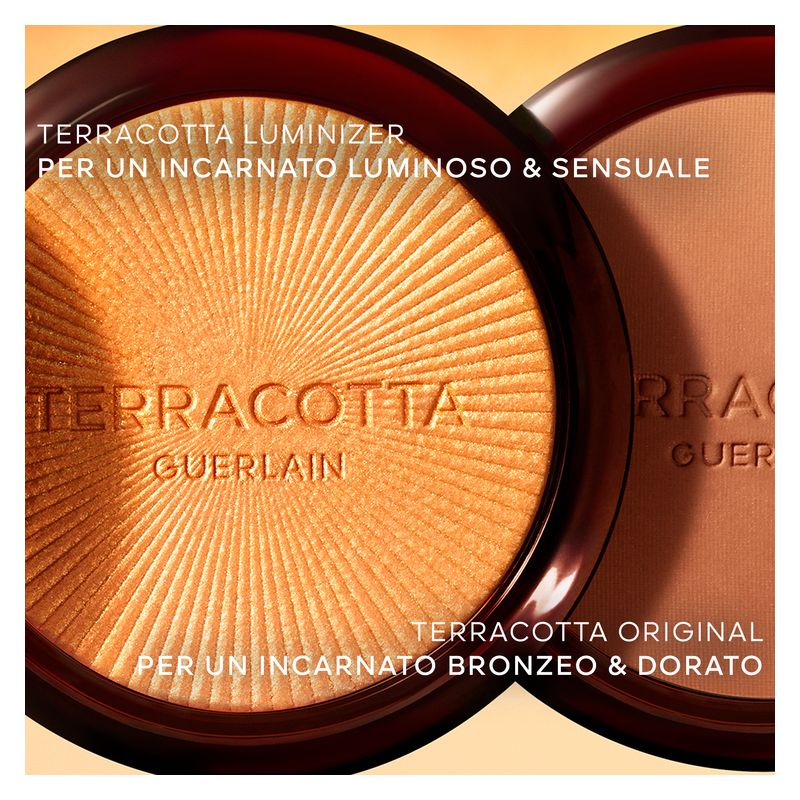 Guerlain TERRACOTTA LUMINIZER LA POUDRE ILLUMINANTE - 96% DI INGREDIENTI DI ORIGINE NATURALE - Luminosità scintillante e dorata
