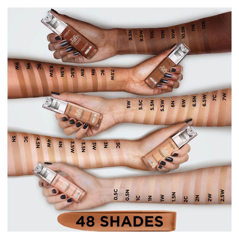 L'Oréal Paris Accord Parfait, Fondotinta Fluido Idratante Donna, 30 ml, Tonalità 1C Ivoire Rose, Con Acido Ialuronico per un Effetto Naturale