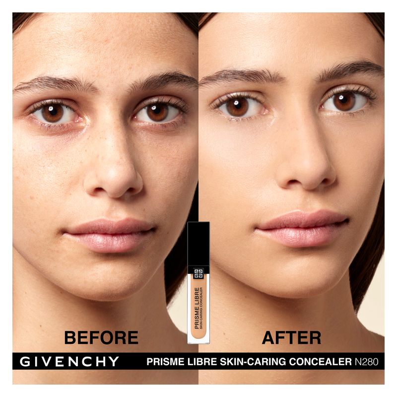 Givenchy Prisme Libre Skin-Caring Concealer, Correttore Idratante Donna, 11 ml, Colore N280, Lunga Tenuta 24H e Finish Luminoso, Make-up Viso Givenchy Prisme Libre Skin-Caring Concealer, Correttore Idratante Donna, 11 ml, Colore N280, Lunga Tenuta 24H e Finish Luminoso, Make-up Viso
