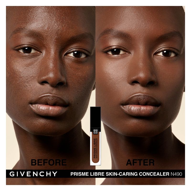 Givenchy Prisme Libre Skin-Caring Concealer, Correttore Idratante Illuminante Donna, Colore N490, 11 ml, Lunga Tenuta 24H per Occhiaie e Imperfezioni