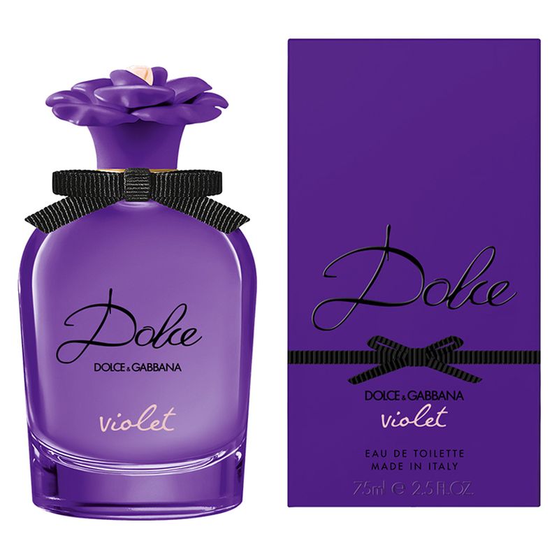 Dolce & Gabbana Dolce Violet, Eau de Toilette Donna, 75 ml Spray, Fragranza Floreale Fruttato, Profumo femminile gioioso e ottimista