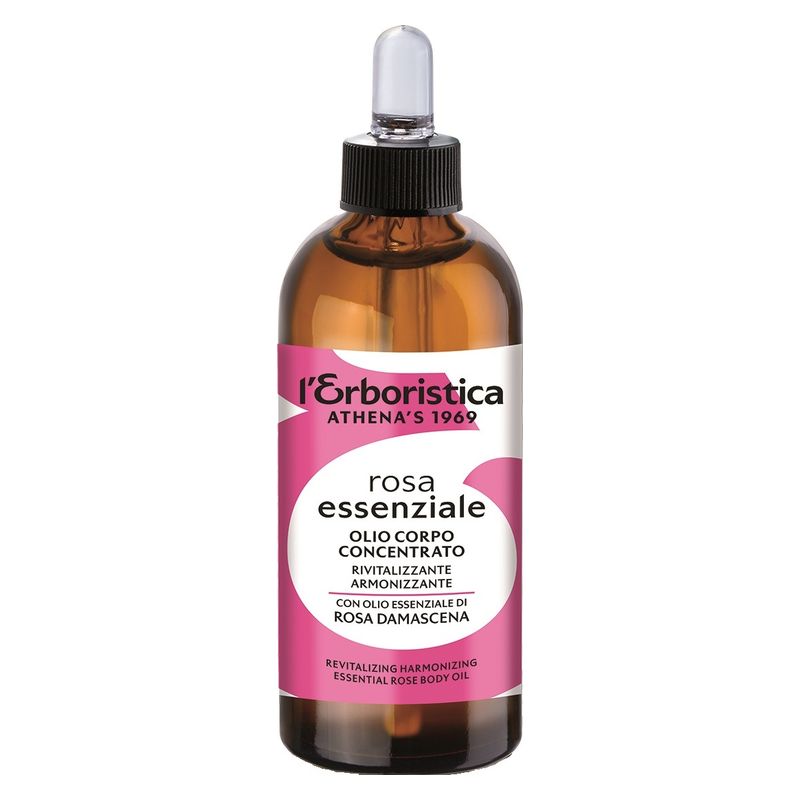 Erboristica ROSA ESSENZIALE OLIO CORPO CONCENTRATO  RIVITALIZZANTE ARMONIZZANTE CON OLIO ESSENZIALE DI ROSA DAMASCENA