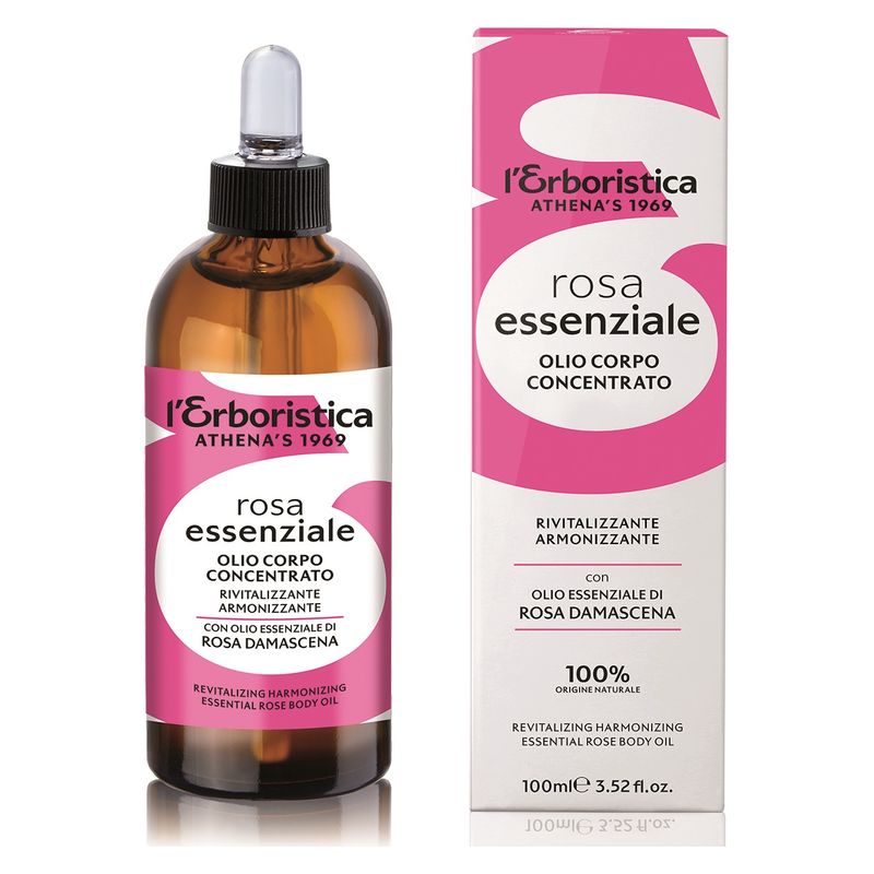 Erboristica ROSA ESSENZIALE OLIO CORPO CONCENTRATO  RIVITALIZZANTE ARMONIZZANTE CON OLIO ESSENZIALE DI ROSA DAMASCENA