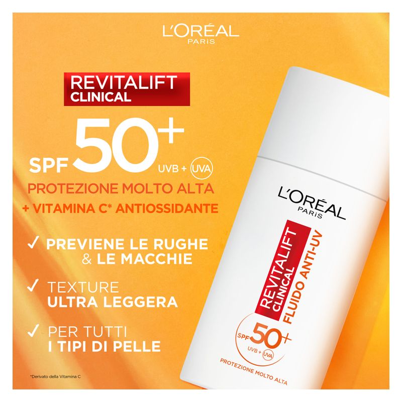 L'Oréal Revitalift Clinical Fluido Anti-Uv Spf 50+