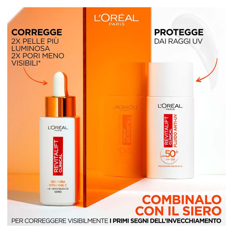 L'Oréal Revitalift Clinical Fluido Anti-Uv Spf 50+