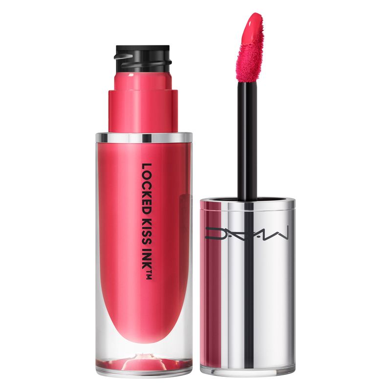 MAC Locked Kiss Ink 24hr Lipcolour, Rossetto Liquido Lunga Tenuta, Colore Hyperbole, 4 ml, Finish Matte, Waterproof e No Transfer a prova di bacio MAC Locked Kiss Ink 24hr Lipcolour, Rossetto Liquido Lunga Tenuta, Colore Hyperbole, 4 ml, Finish Matte, Waterproof e No Transfer a prova di bacio