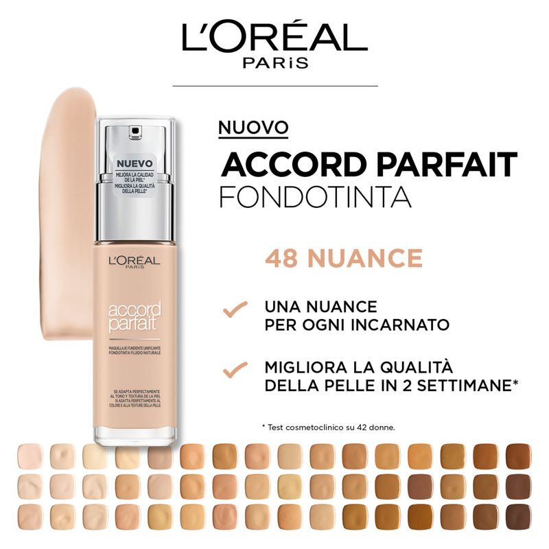 L'Oréal Accord Parfait Fondotinta Fluido Effetto Naturale