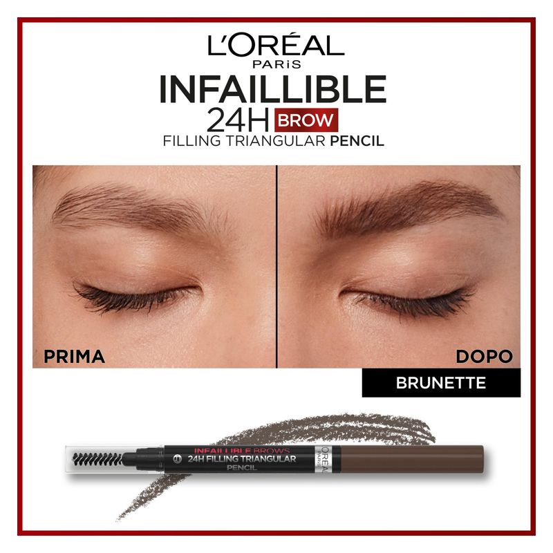 L'Oréal Infaillible Brows 24H Filling Triangular Pencil - Matita Sopracciglia Riempitiva