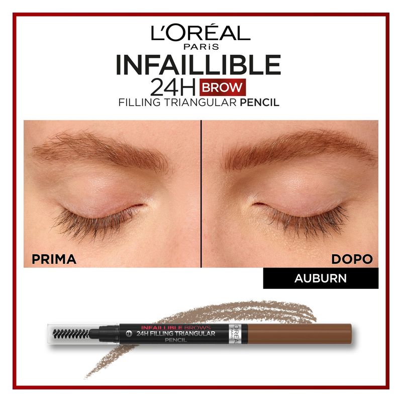 L'Oréal Infaillible Brows 24H Filling Triangular Pencil - Matita Sopracciglia Riempitiva